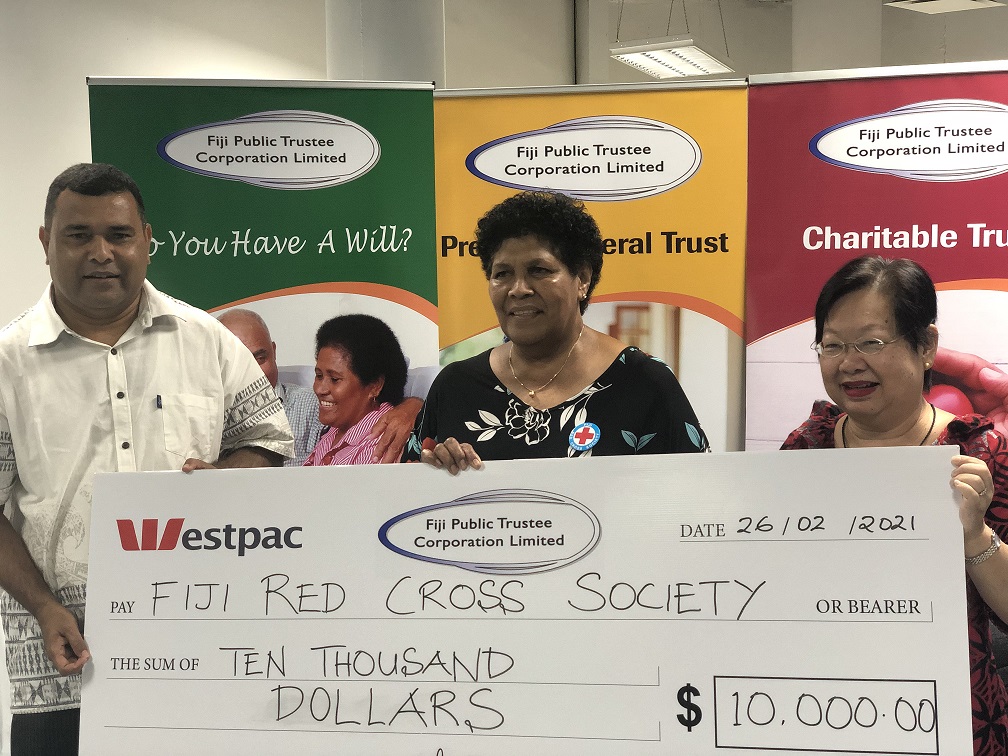 Fiji Public Trustee supports Fiji Red Cross relief program